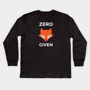 Zero Fox Given Kids Long Sleeve T-Shirt